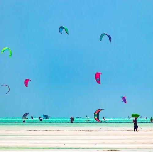 Zanzibar kite surfing